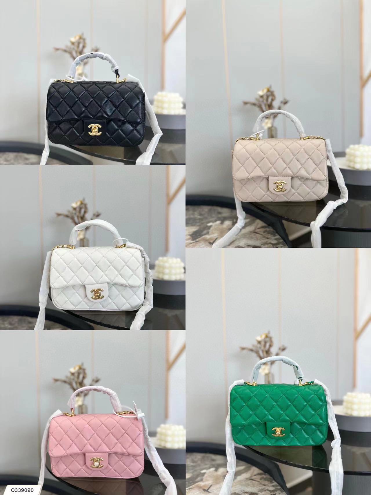 CHANE1 メタルロゴ ハンドバッグ【50％割引+送料無料】