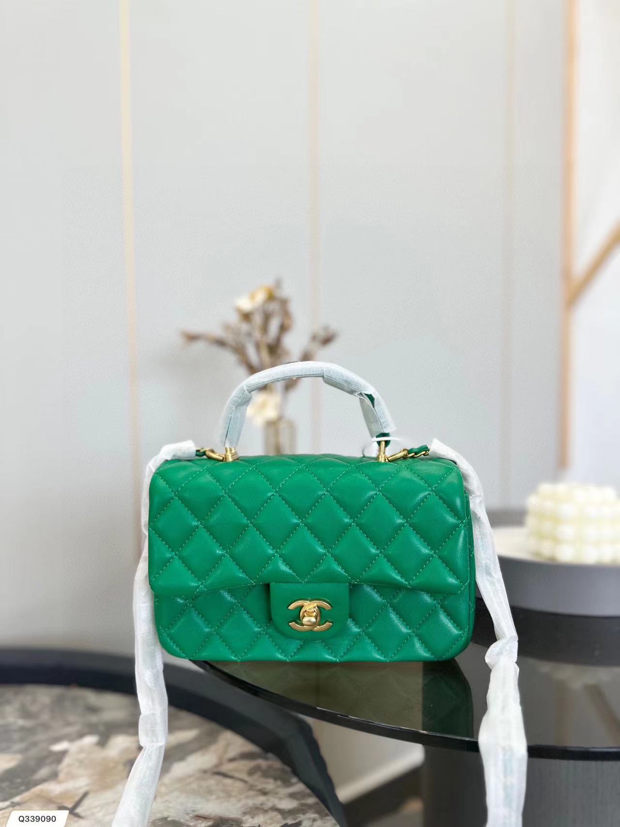 CHANE1 メタルロゴ ハンドバッグ【50％割引+送料無料】