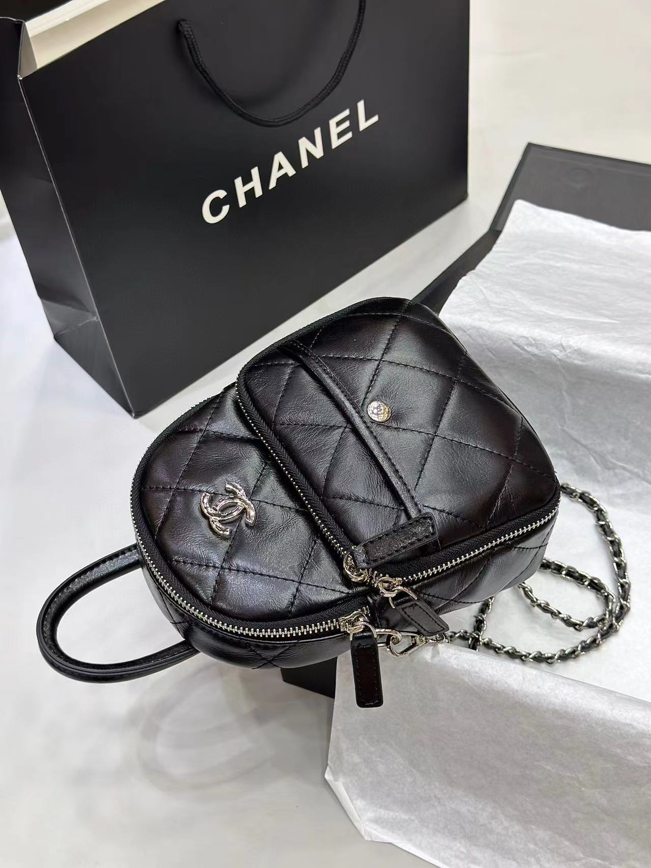 CHANE1 vintage ハンドクロスボディバッグ【50％割引+送料無料】