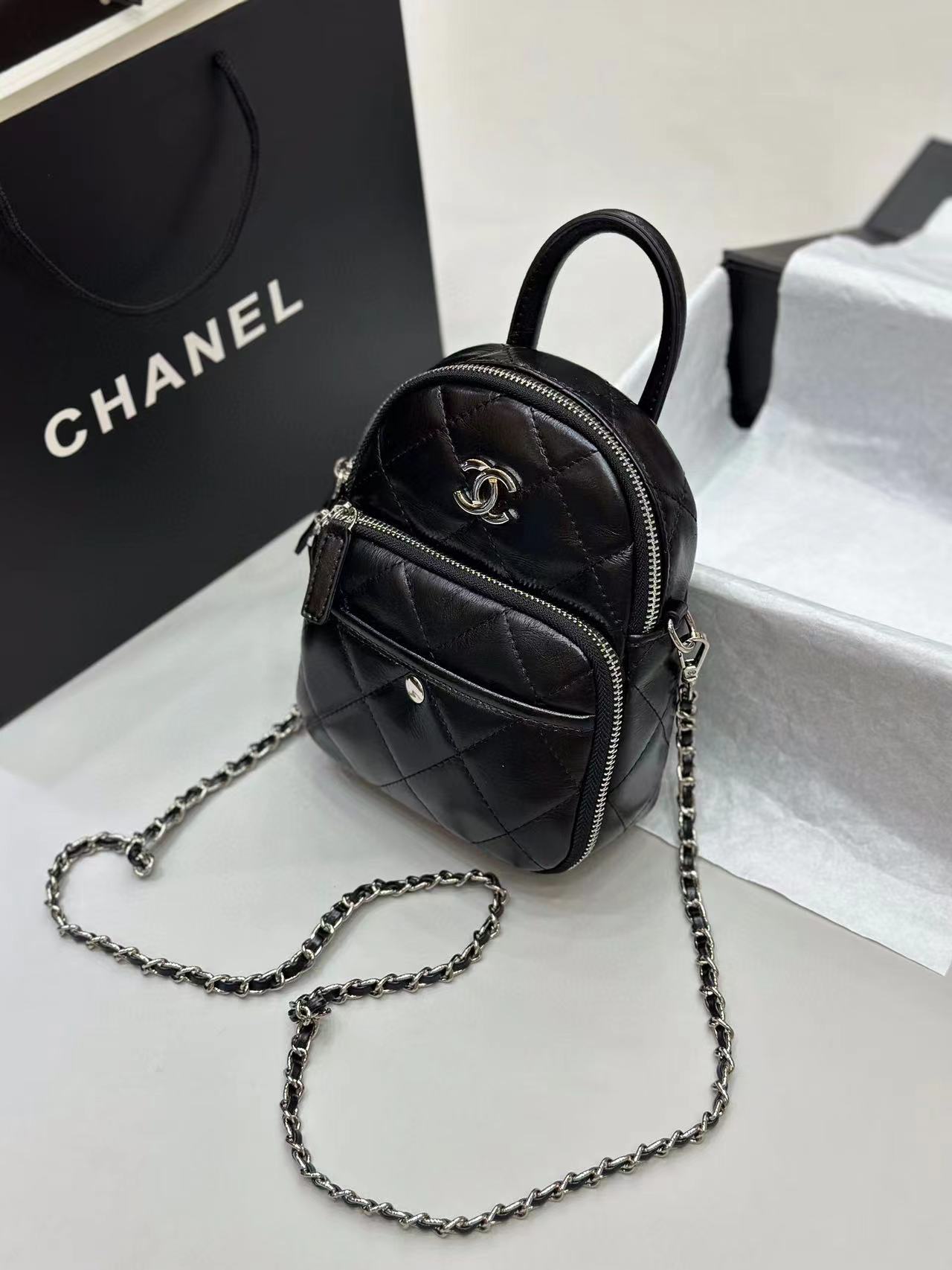 CHANE1 vintage ハンドクロスボディバッグ【50％割引+送料無料】