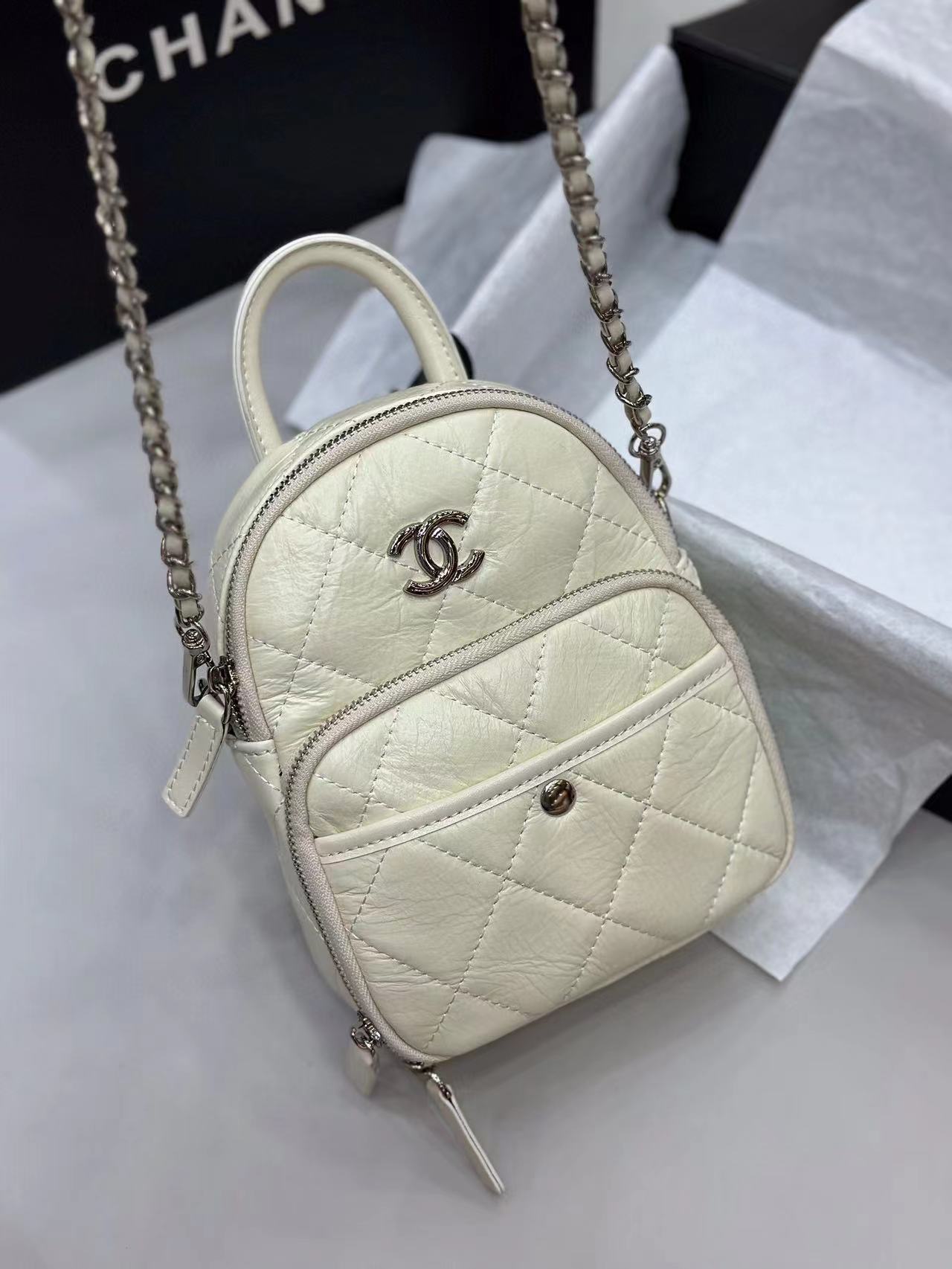 CHANE1 vintage ハンドクロスボディバッグ【50％割引+送料無料】