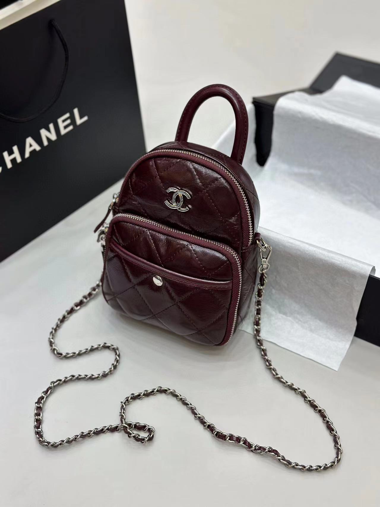 CHANE1 vintage ハンドクロスボディバッグ【50％割引+送料無料】