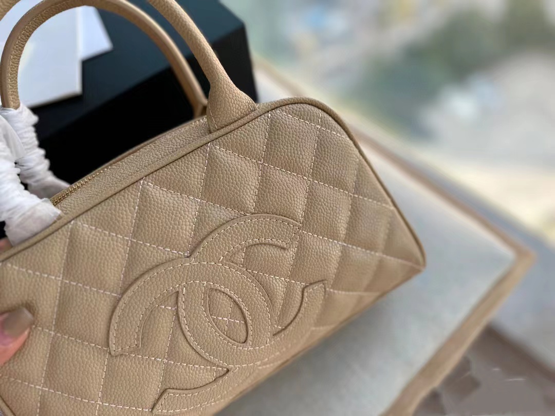 CHANE1 ダブルCロゴ ボウリングハンドバッグ【50％割引+送料無料】