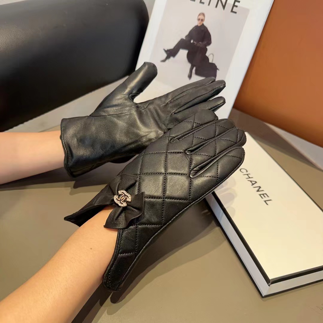 CHANE1 牛革ボウグローブ【50％割引+送料無料】