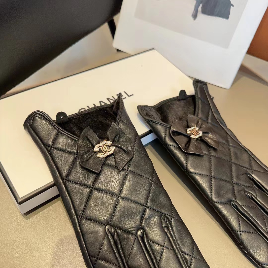 CHANE1 牛革ボウグローブ【50％割引+送料無料】