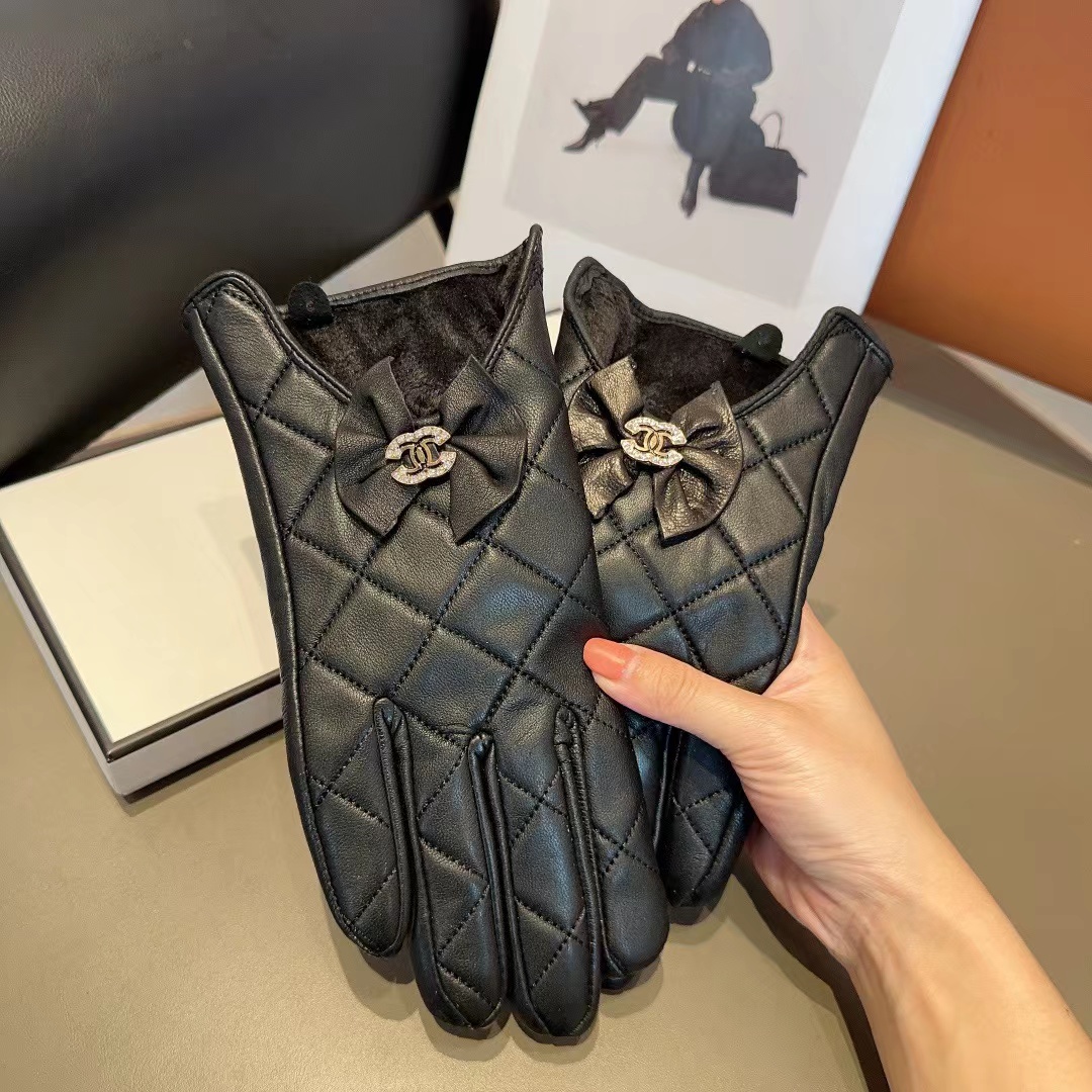 CHANE1 牛革ボウグローブ【50％割引+送料無料】