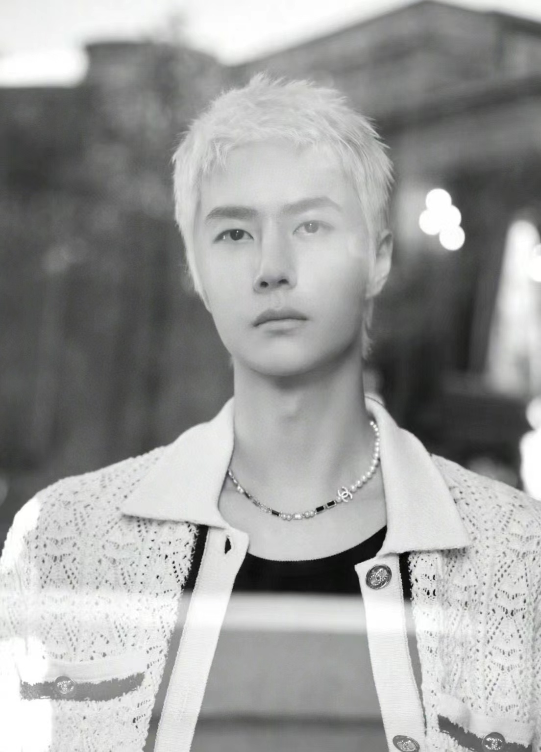 CHANE1 スクエア ダイヤモンド パール イヤリング + ネックレス 2点セット【50％割引+送料無料】