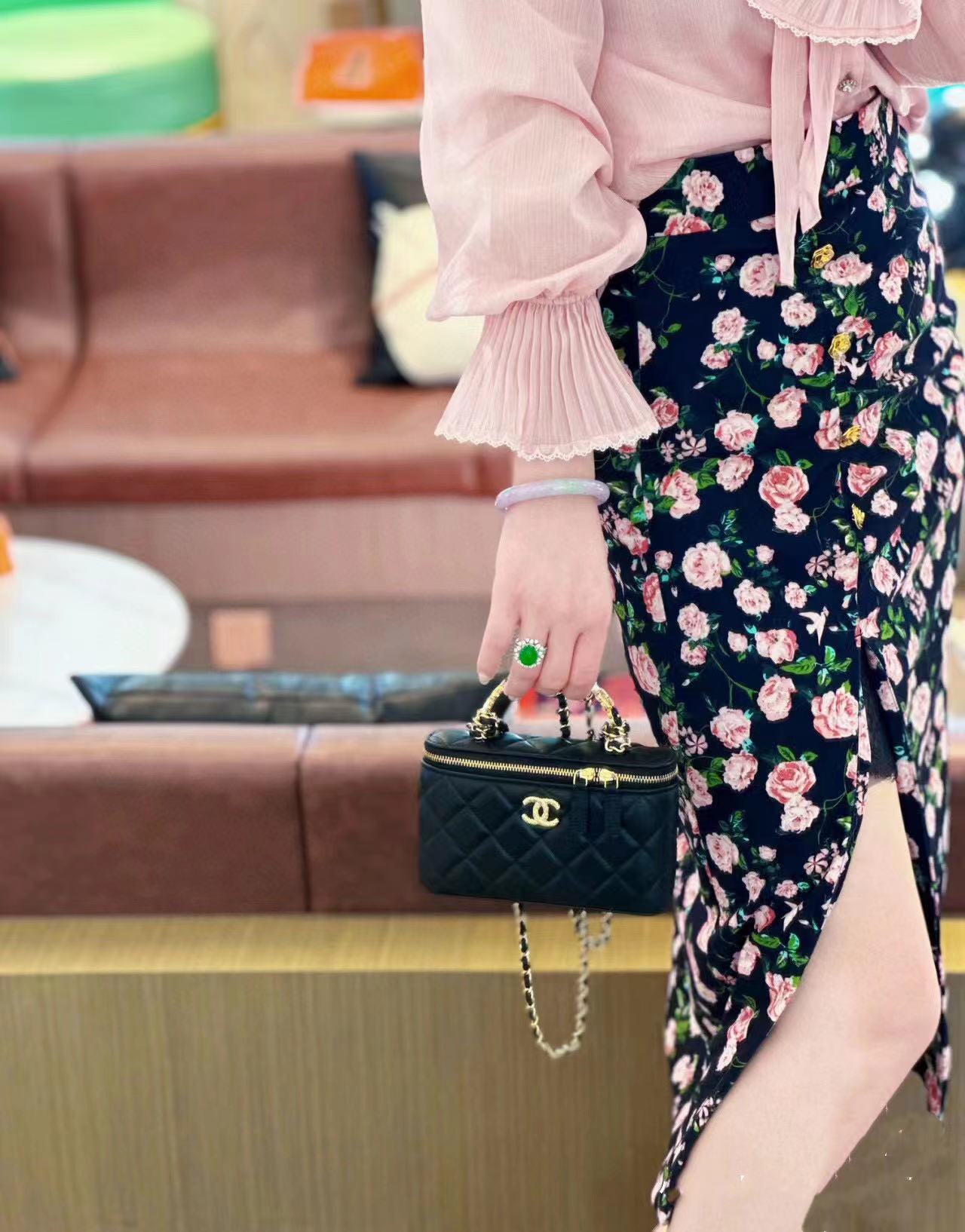 CHANE1 カメリアハンドルチェーンショルダークロスボディバッグ【50％割引+送料無料】