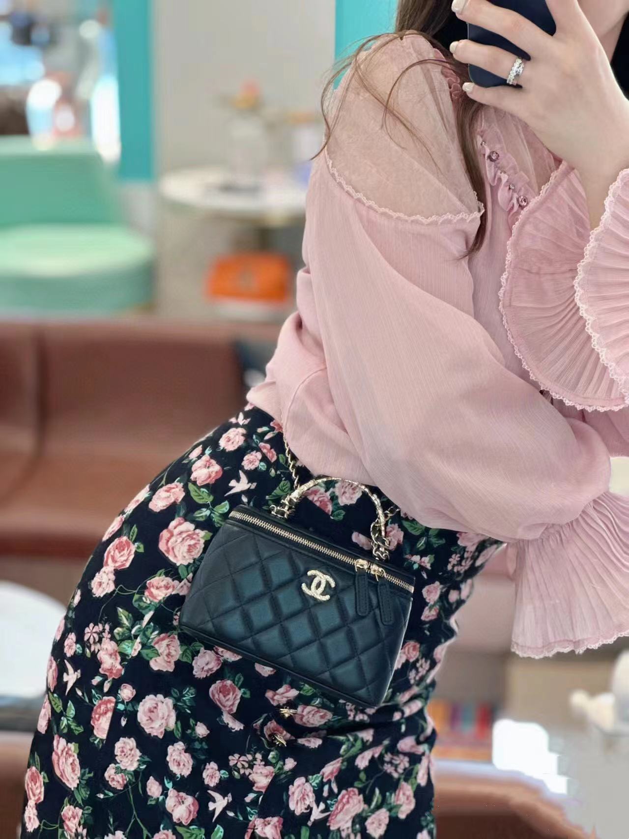 CHANE1 カメリアハンドルチェーンショルダークロスボディバッグ【50％割引+送料無料】