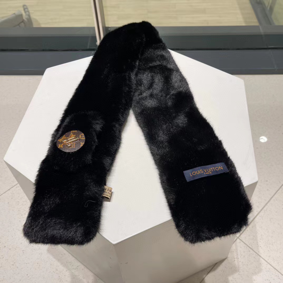 LV シンプルファースカーフ【50％割引+送料無料】