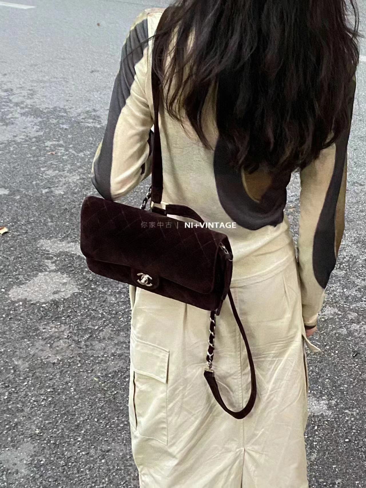 CHANE1 ヌバックレザー CF バックパック【50%割引+送料無料】