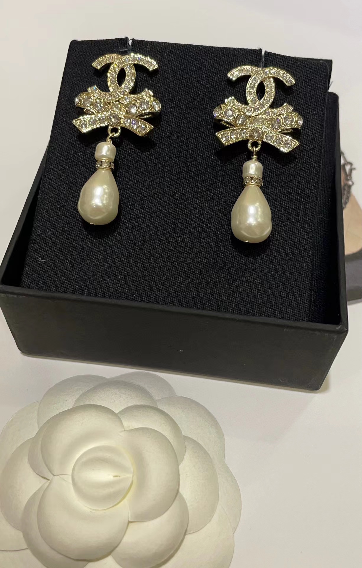 CHANE1 パール＆ダイヤモンド イヤリング【50％割引+送料無料】