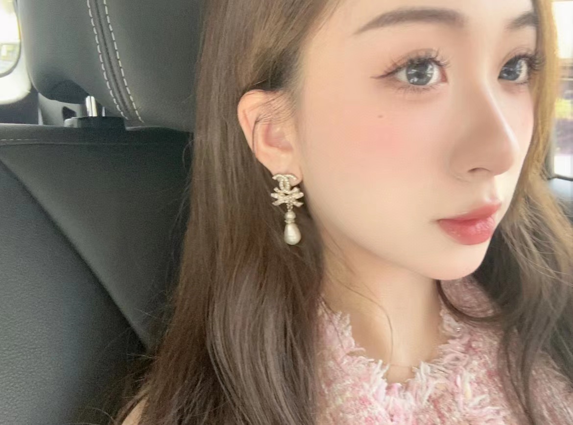 CHANE1 パール＆ダイヤモンド イヤリング【50％割引+送料無料】