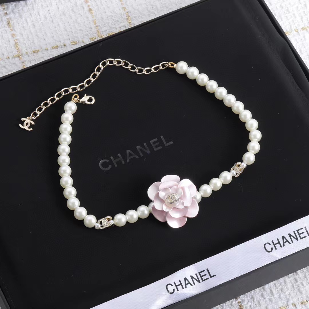 CHANE1 カメリアパールネックレス【50％割引+送料無料】