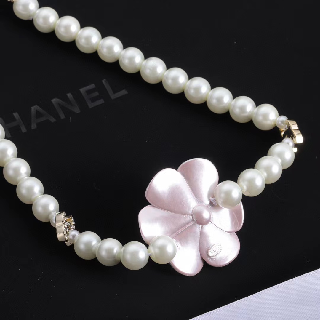 CHANE1 カメリアパールネックレス【50％割引+送料無料】