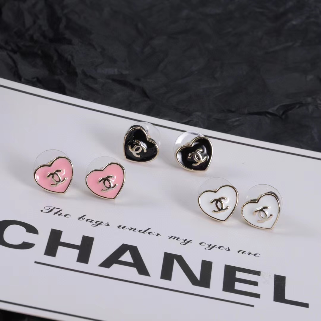 CHANE1 シンプルダブルCハートピアス【50％割引+送料無料】