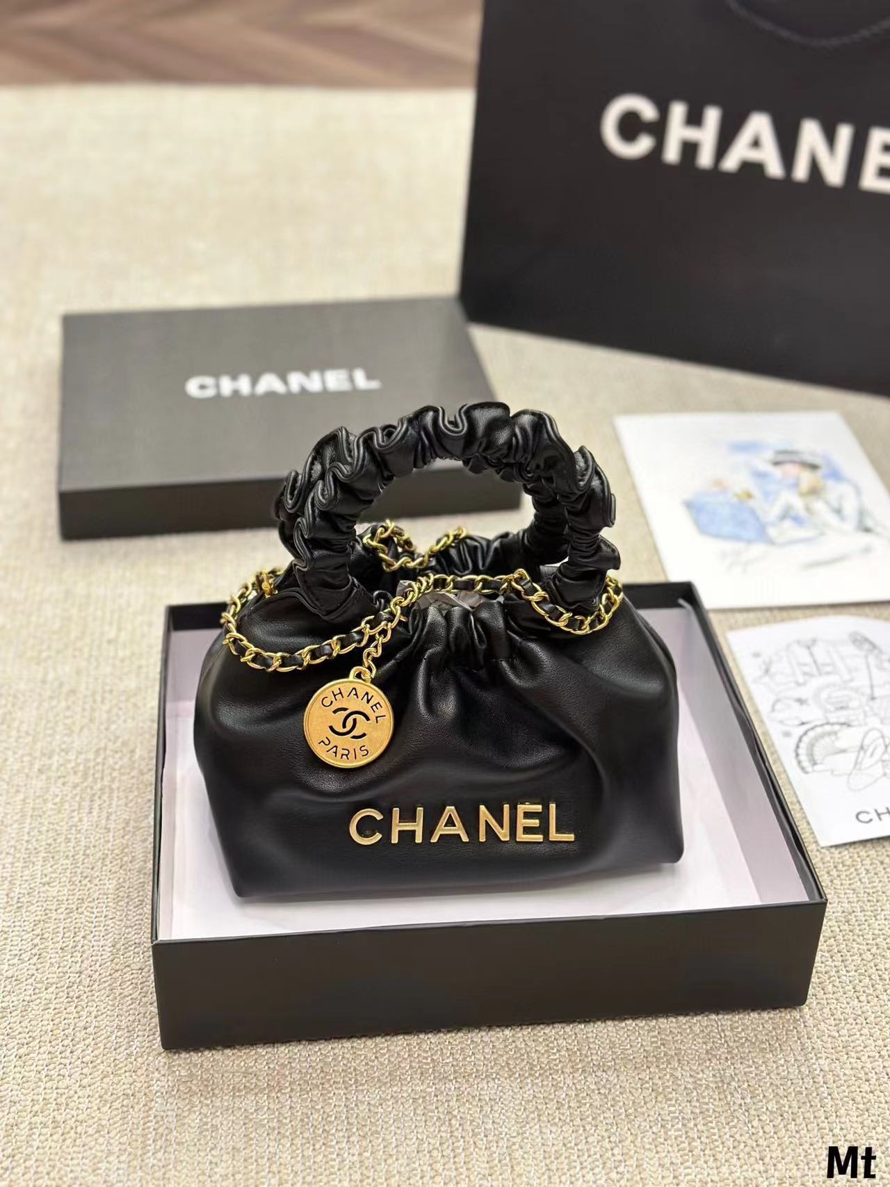 CHANE1 チェーンバケットバッグ【50％割引+送料無料】