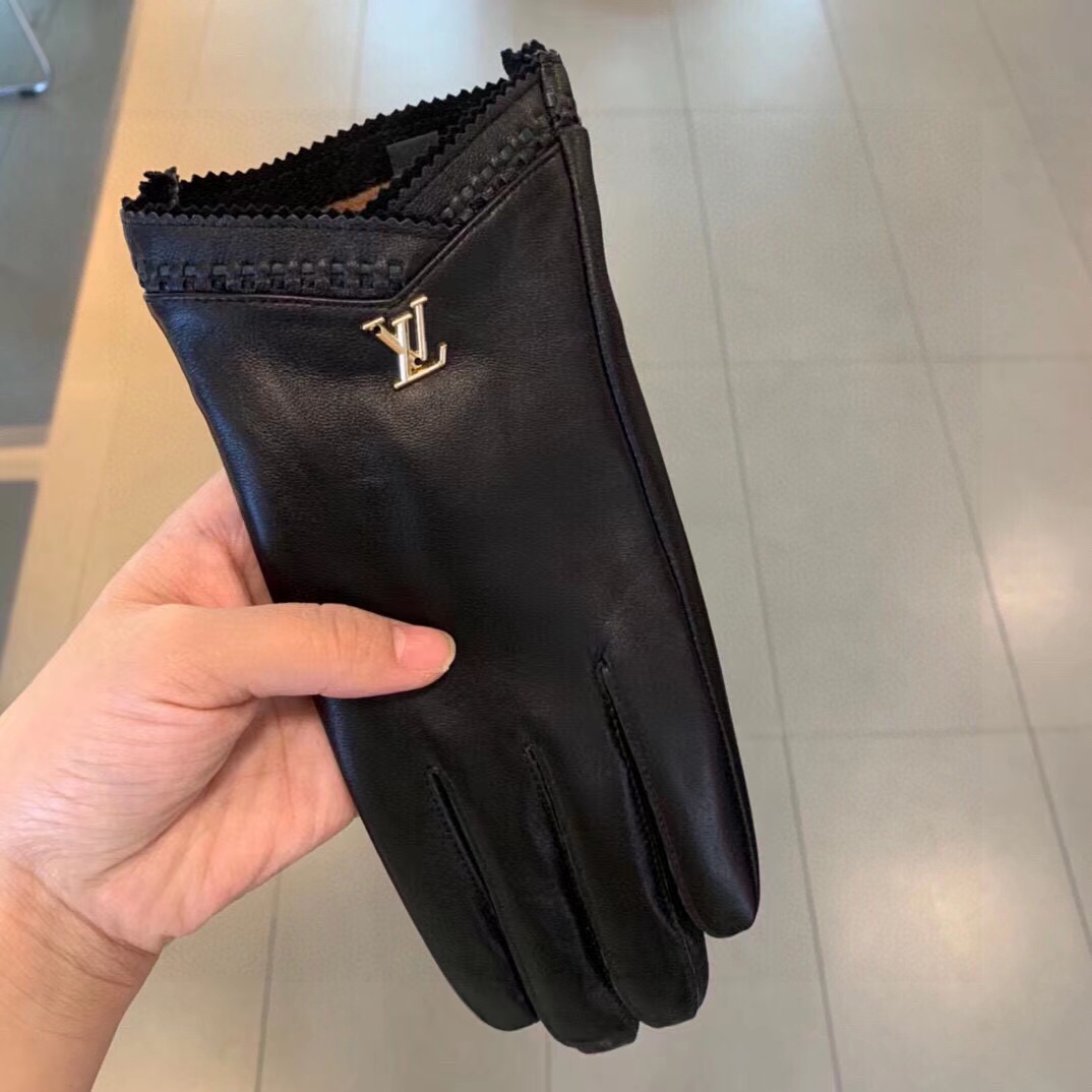 LV シンプル牛革手袋【50％割引+送料無料】