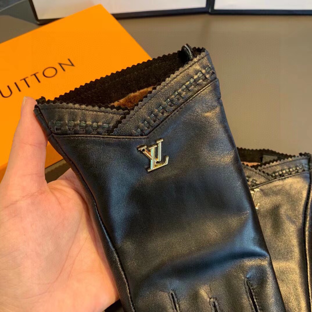 LV シンプル牛革手袋【50％割引+送料無料】