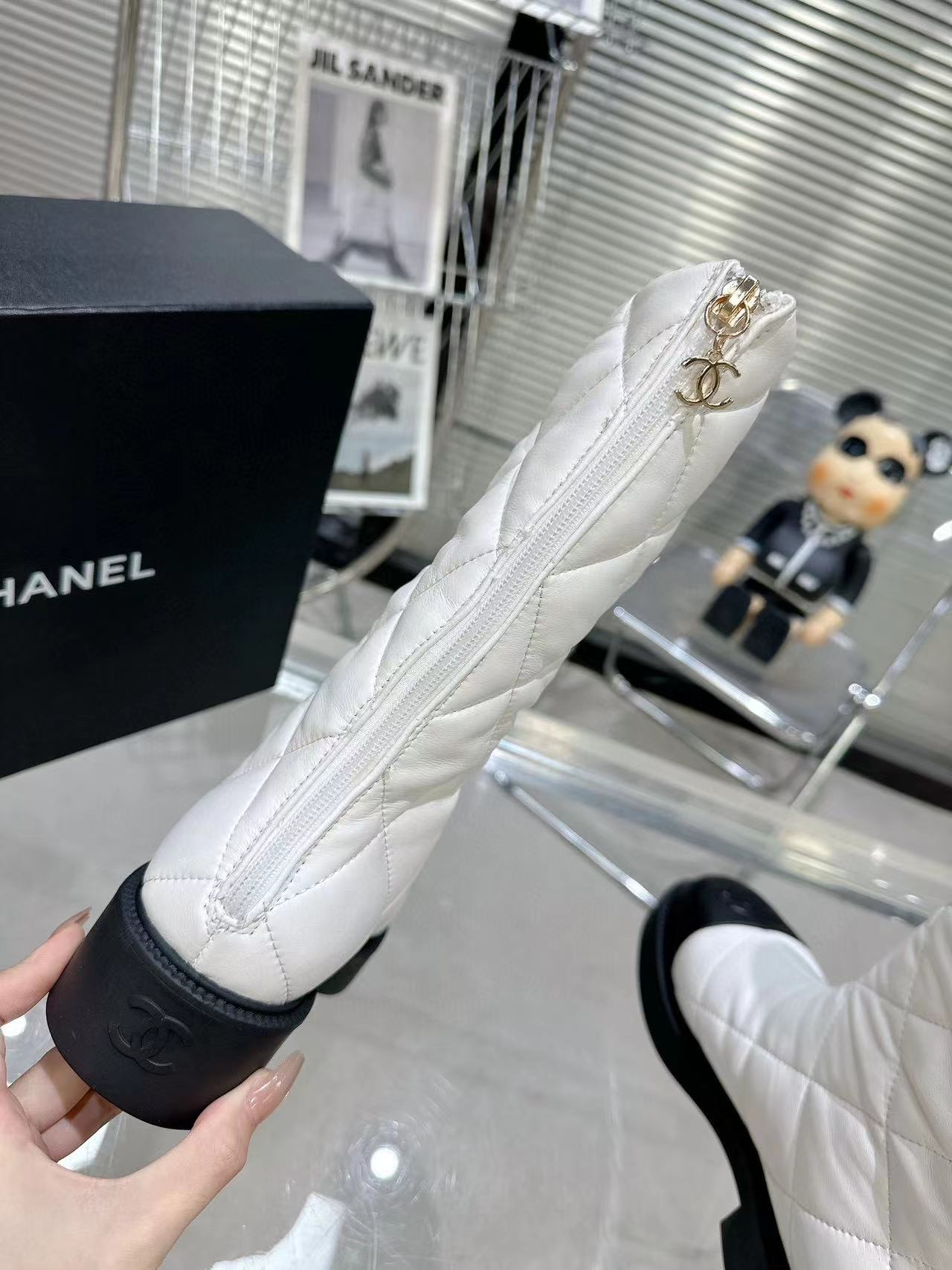 CHANE1 高品質 ダブルC シンプル スノーブーツ【50％割引+送料無料】