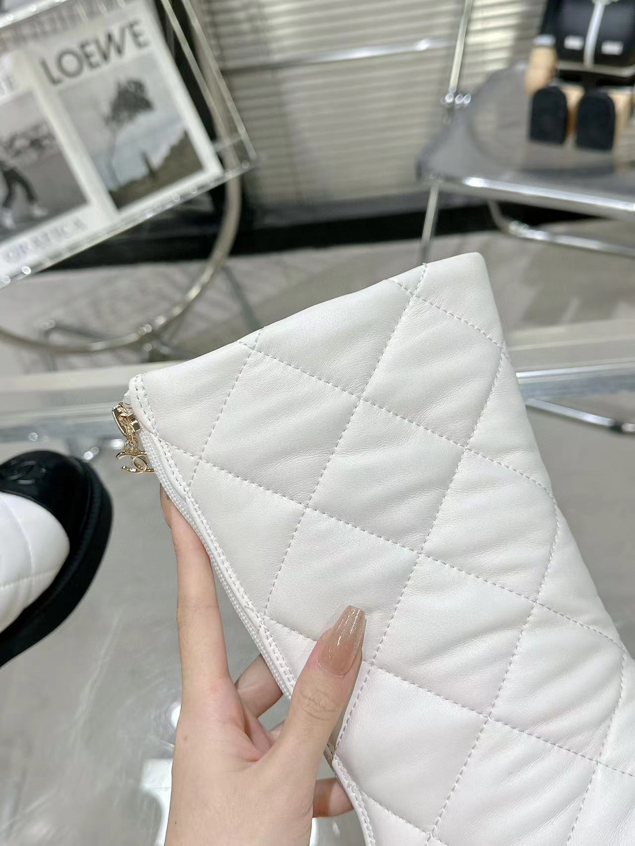CHANE1 高品質 ダブルC シンプル スノーブーツ【50％割引+送料無料】