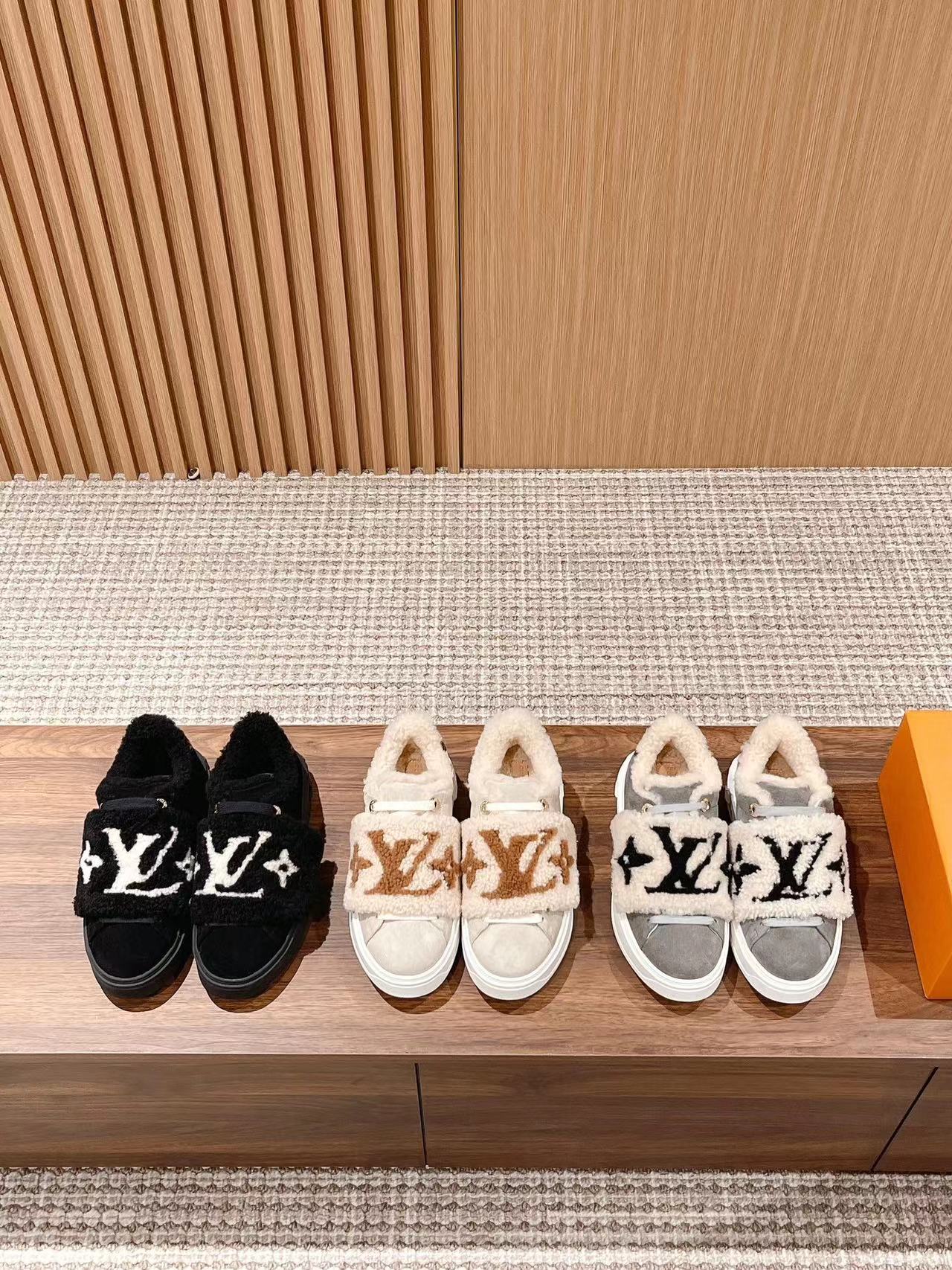 LV ラムウールの暖かいカジュアルシューズ【50％割引+送料無料】