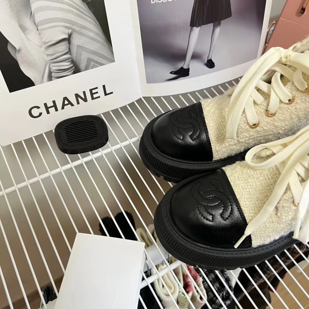 CHANE1 レースアップ カラーブロック ウール ハイトップ【50％割引+送料無料】