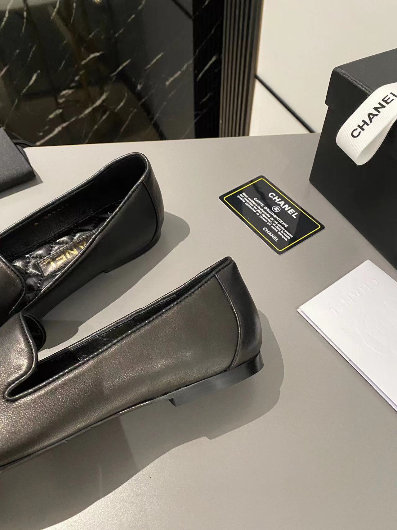 CHANE1 高品質カラーマッチングダブル C フラットシューズ【50％割引+送料無料】