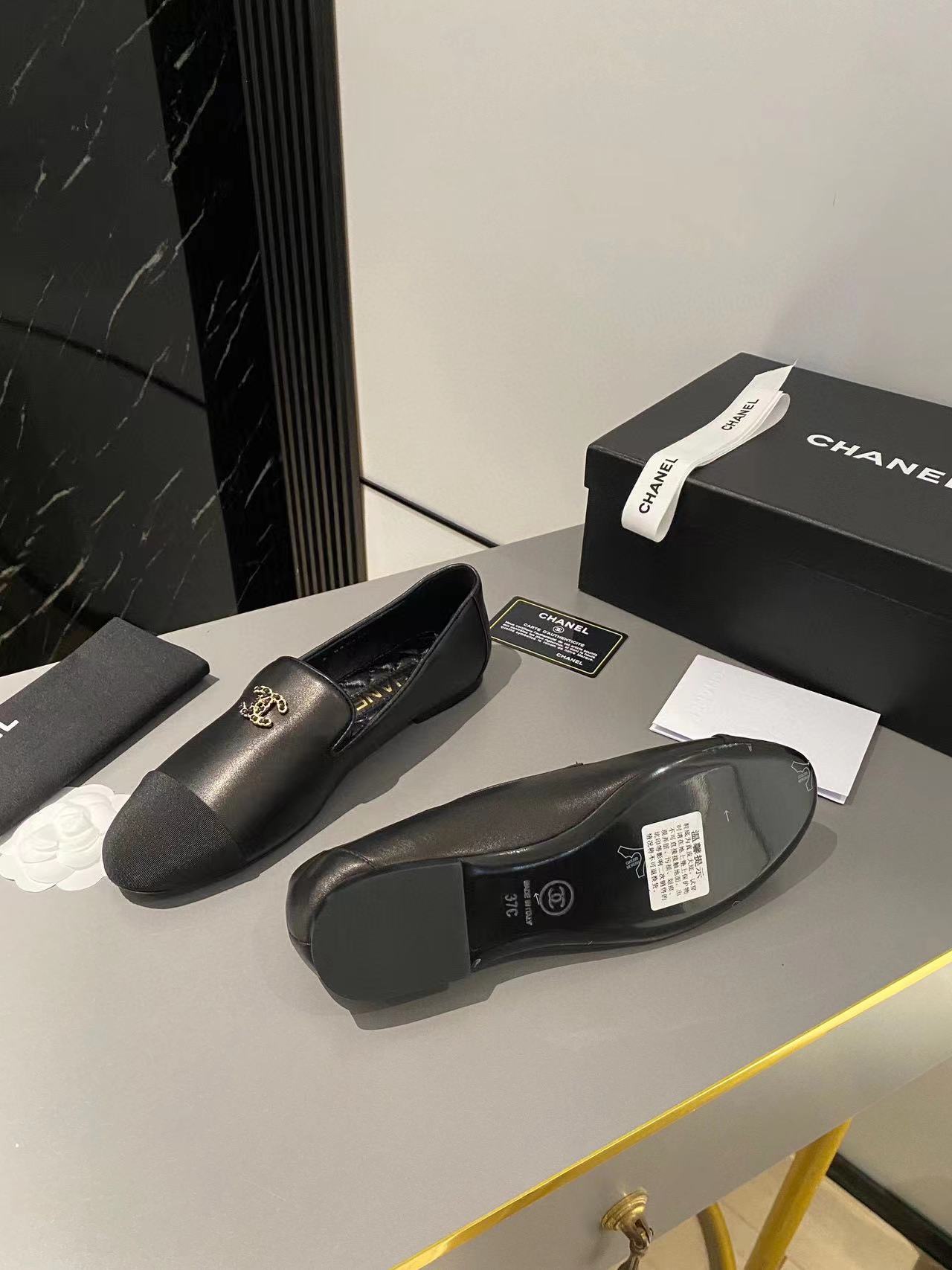 CHANE1 高品質カラーマッチングダブル C フラットシューズ【50％割引+送料無料】