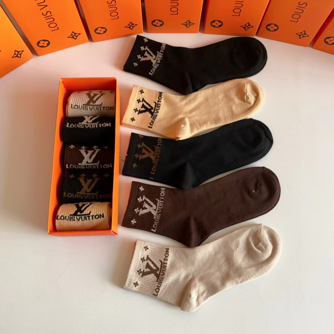 LV カシミア ソックス【50％割引+送料無料】