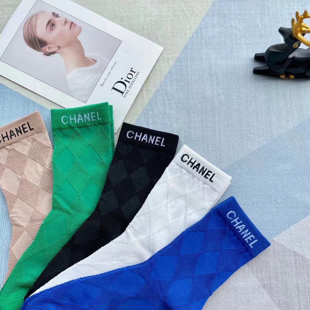 CHANE1 シンプルカラフルソックス【50%割引+送料無料】