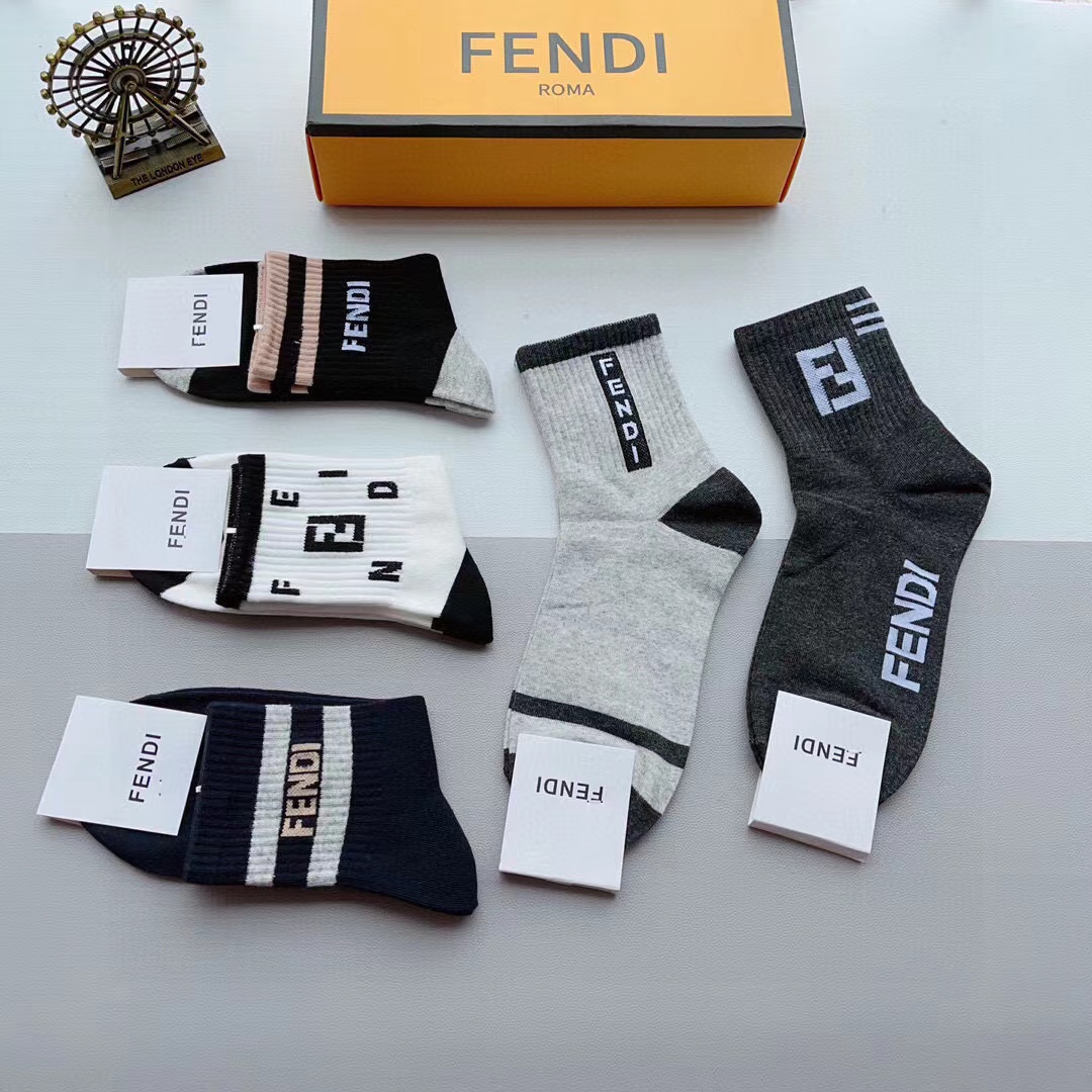 FEND1 シンプルカシミヤソックス【50％割引+送料無料】