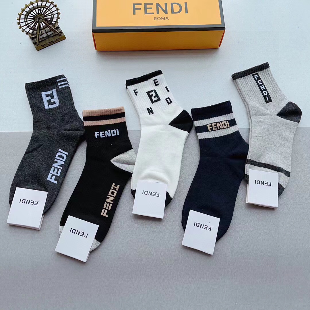 FEND1 シンプルカシミヤソックス【50%割引+送料無料】