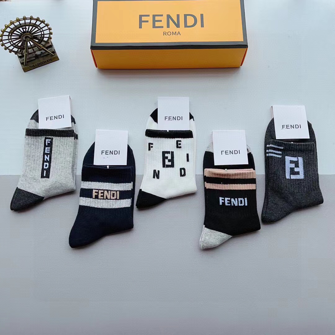 FEND1 シンプルカシミヤソックス【50%割引+送料無料】
