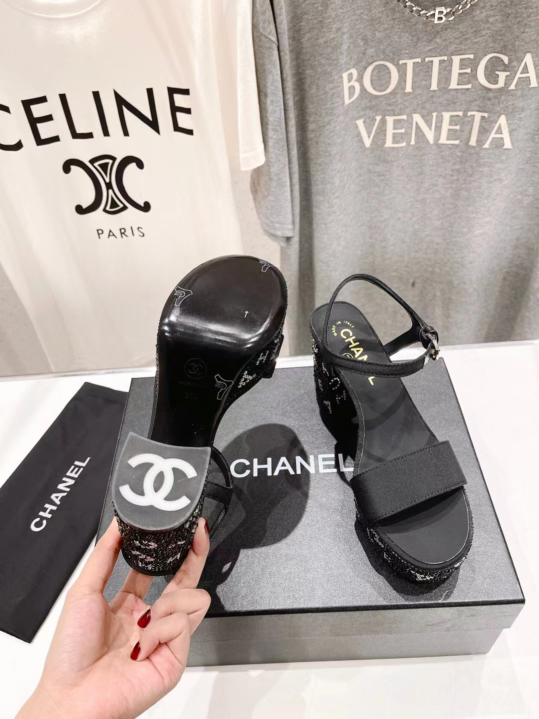 CHANE1 高品質ホットダイヤモンドハイヒールサンダル【50％割引+送料無料】