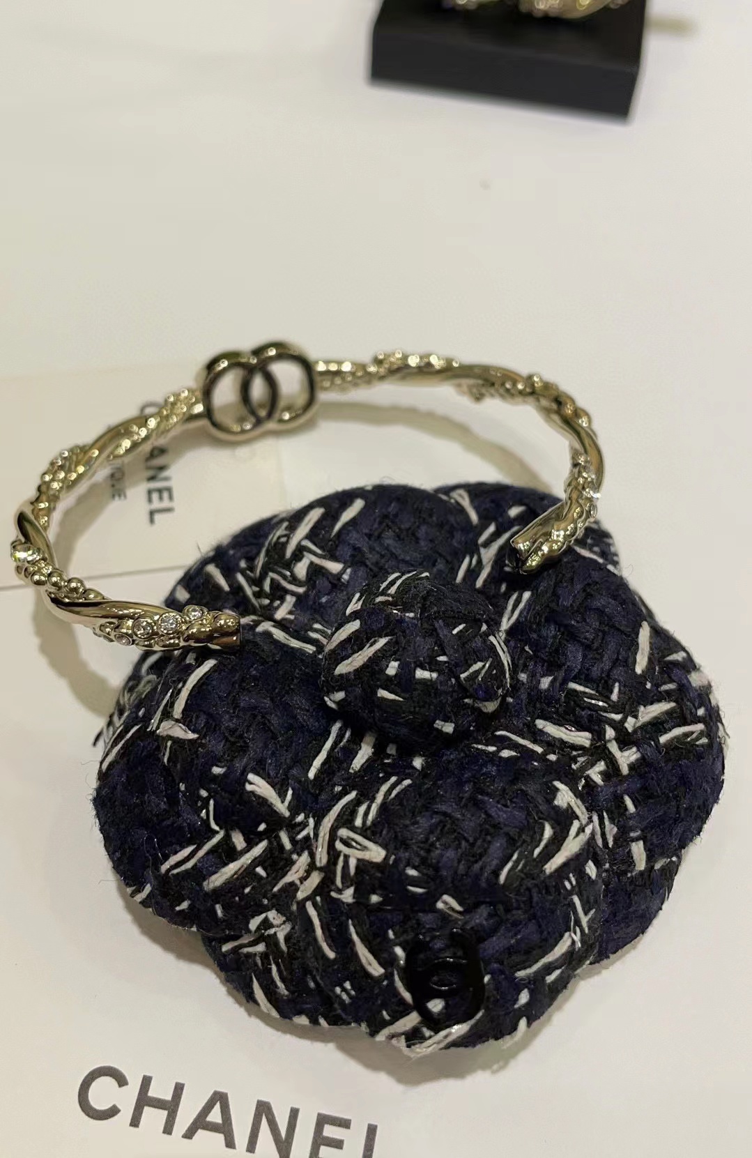 CHANE1 ダブルC ダイヤモンド ブレスレット【50％割引+送料無料】