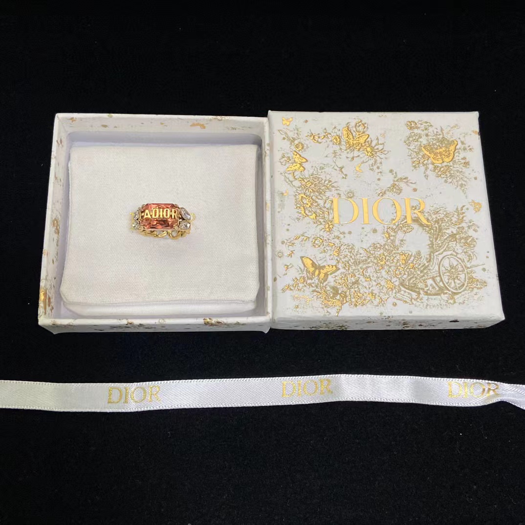 DI0R クリスタルスクエアリング【50％割引+送料無料】