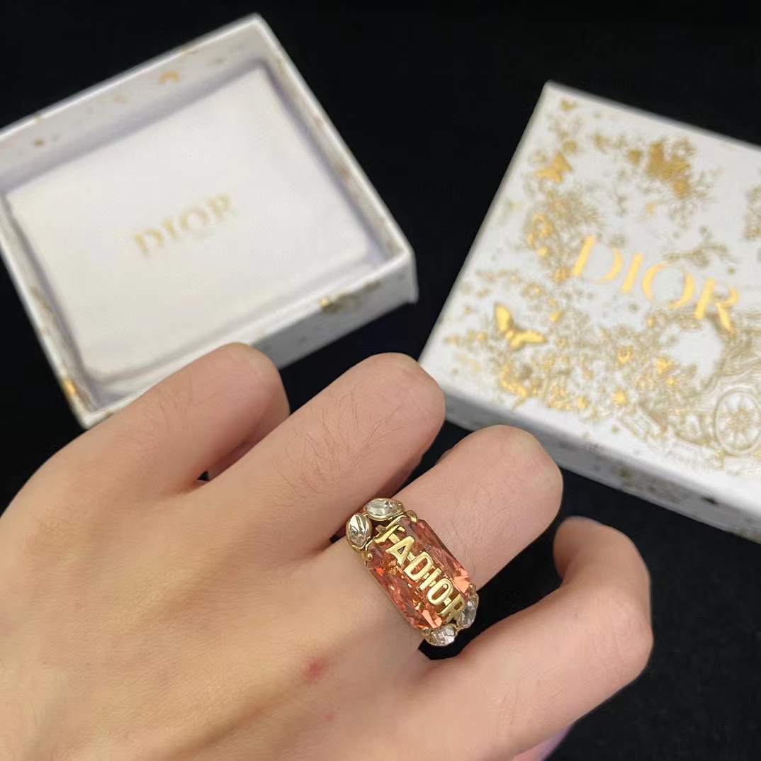 DI0R クリスタルスクエアリング【50％割引+送料無料】