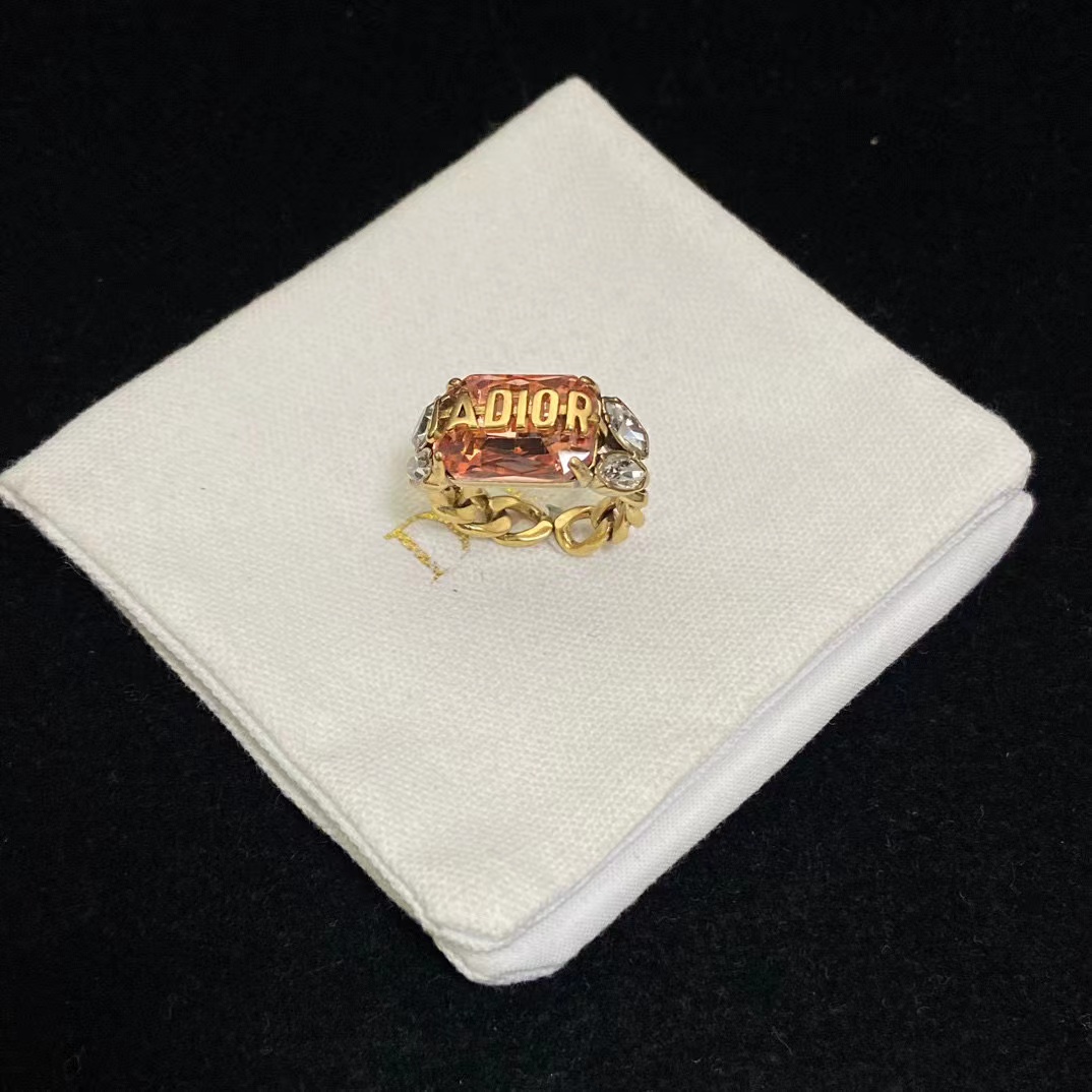 DI0R クリスタルスクエアリング【50％割引+送料無料】