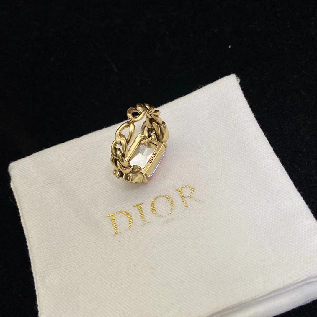 DI0R クリスタルスクエアリング【50％割引+送料無料】