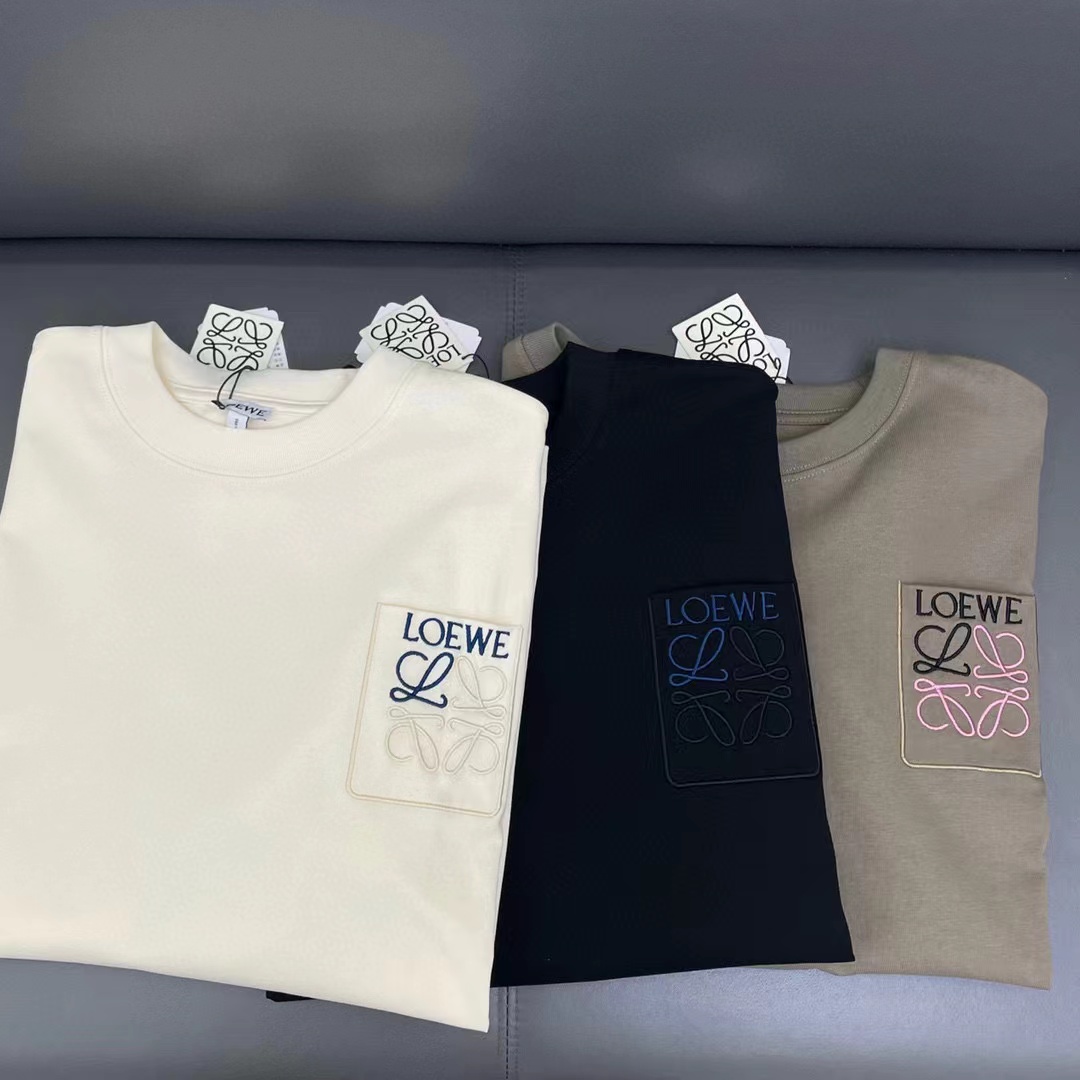 L0WEW シンプルポケットレター刺繍Tシャツ【50％割引+送料無料】