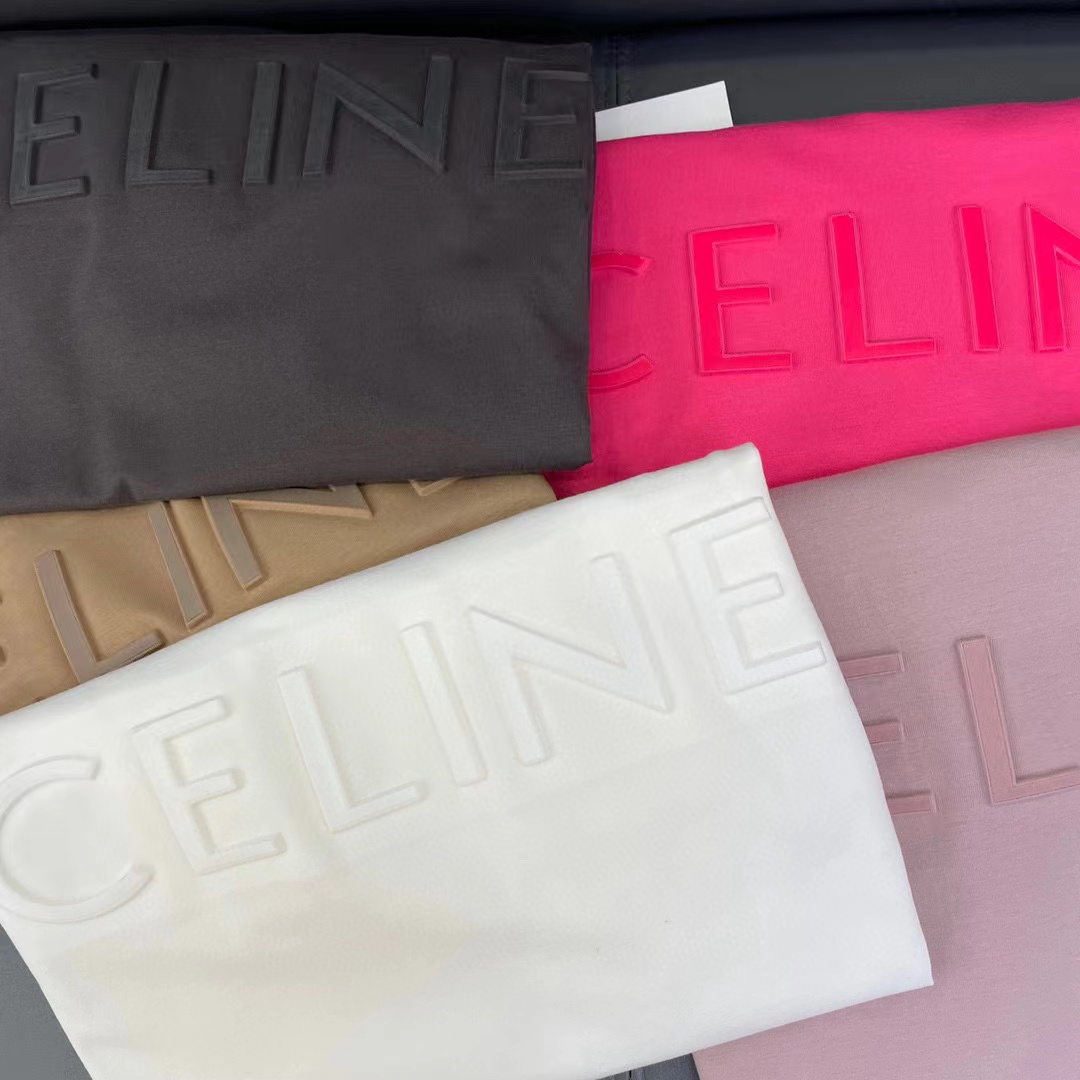 CEL1NE シンプル立体レターTシャツ【50％割引+送料無料】