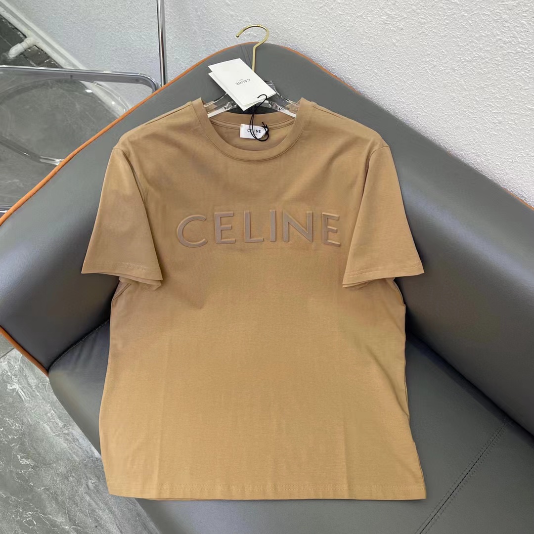 CEL1NE シンプル立体レターTシャツ【50％割引+送料無料】