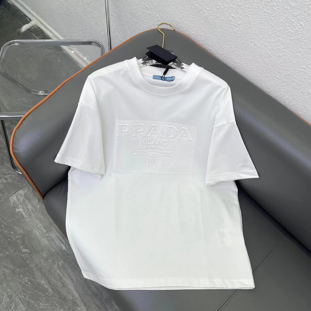 PR4DA 高品質立体エンボス文字柄 Tシャツ【50％割引+送料無料】