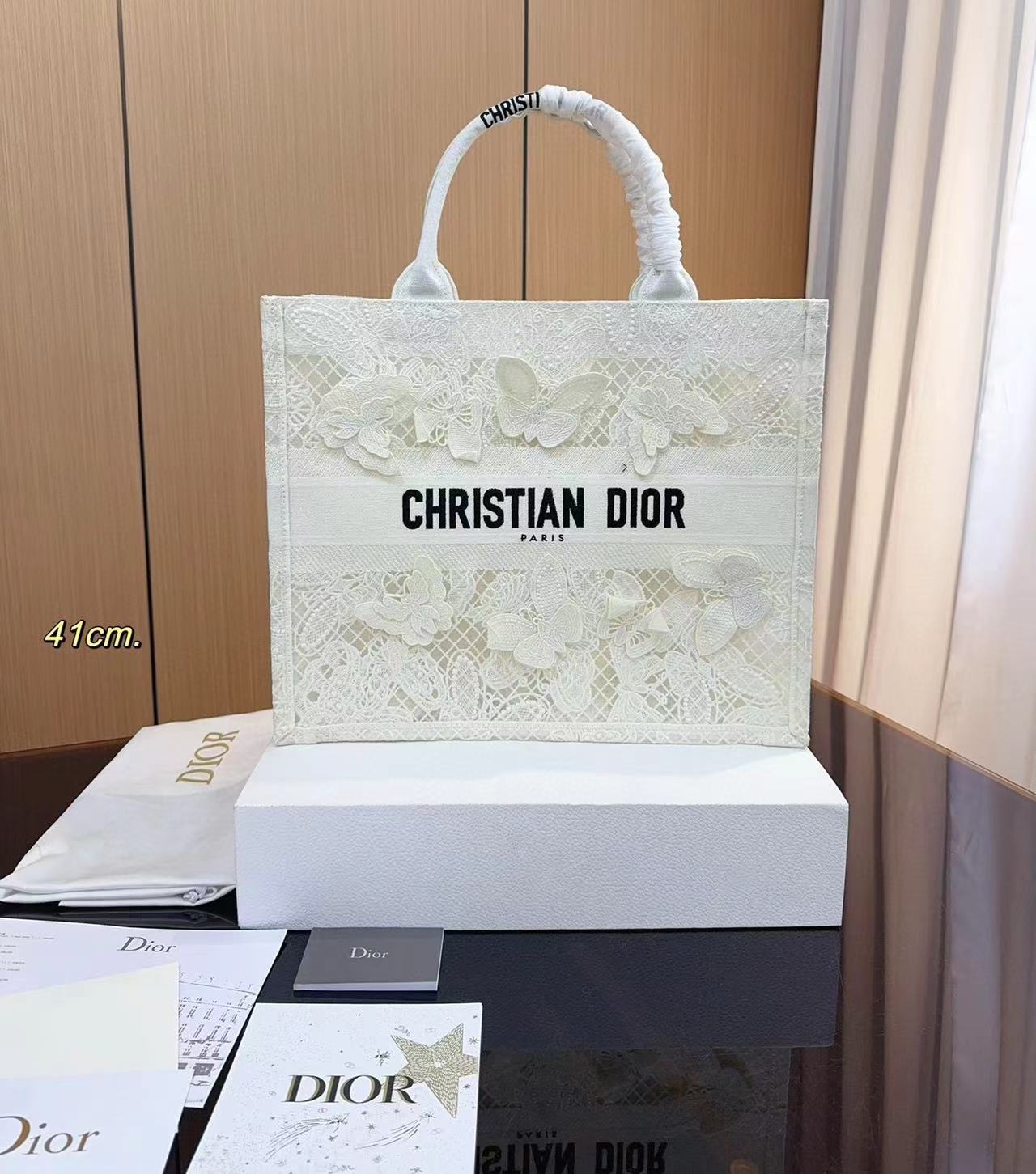 DI0R 中空レースショッピングバッグ【50%割引+送料無料】