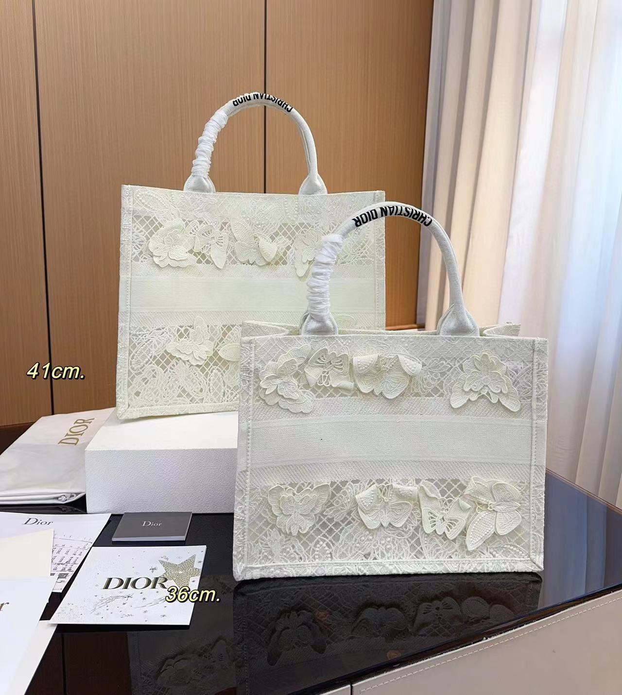 DI0R 中空レースショッピングバッグ【50%割引+送料無料】