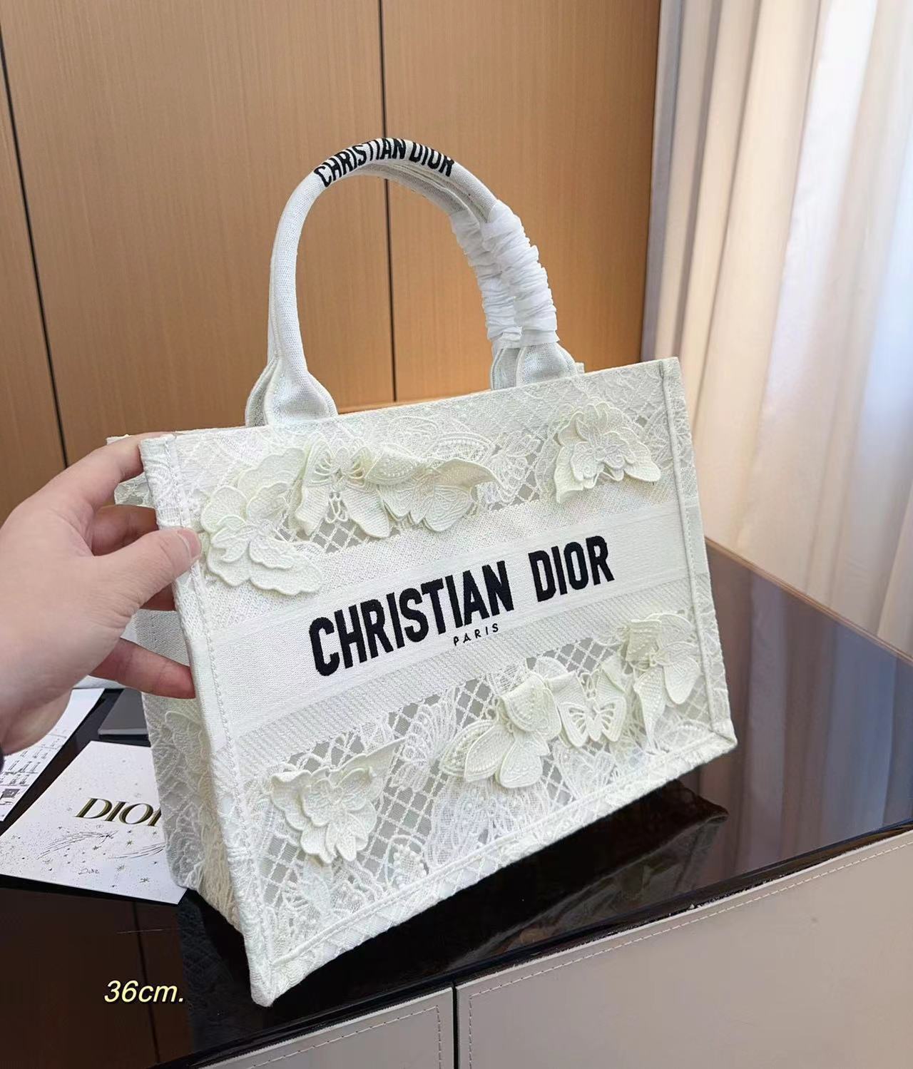 DI0R 中空レースショッピングバッグ【50%割引+送料無料】