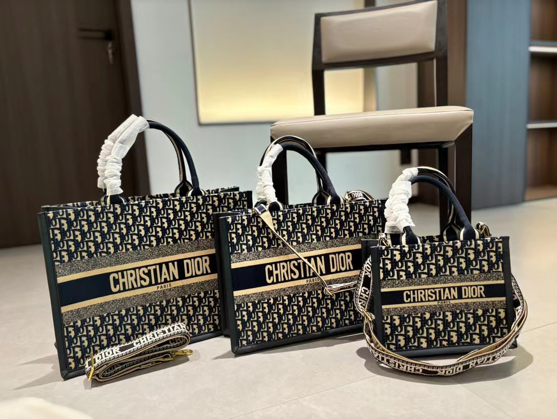 DI0R 刺繍老眼ハンドショッピングバッグ【50％割引+送料無料】