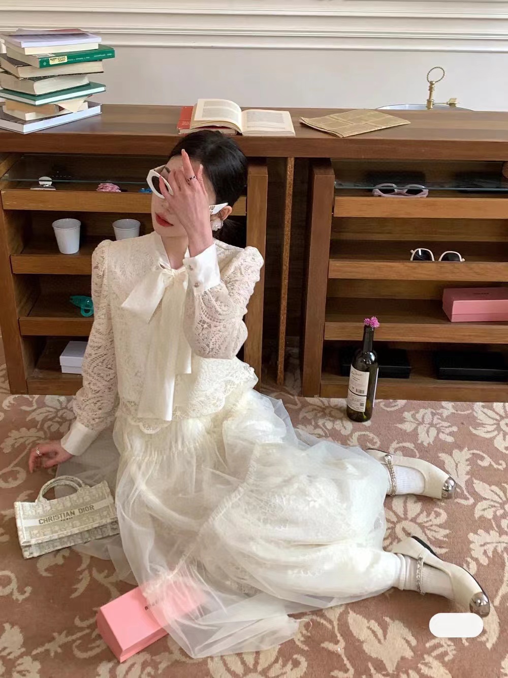 DI0R Book tote 刺繍入りハンドバッグ【 50％割引+送料無料】