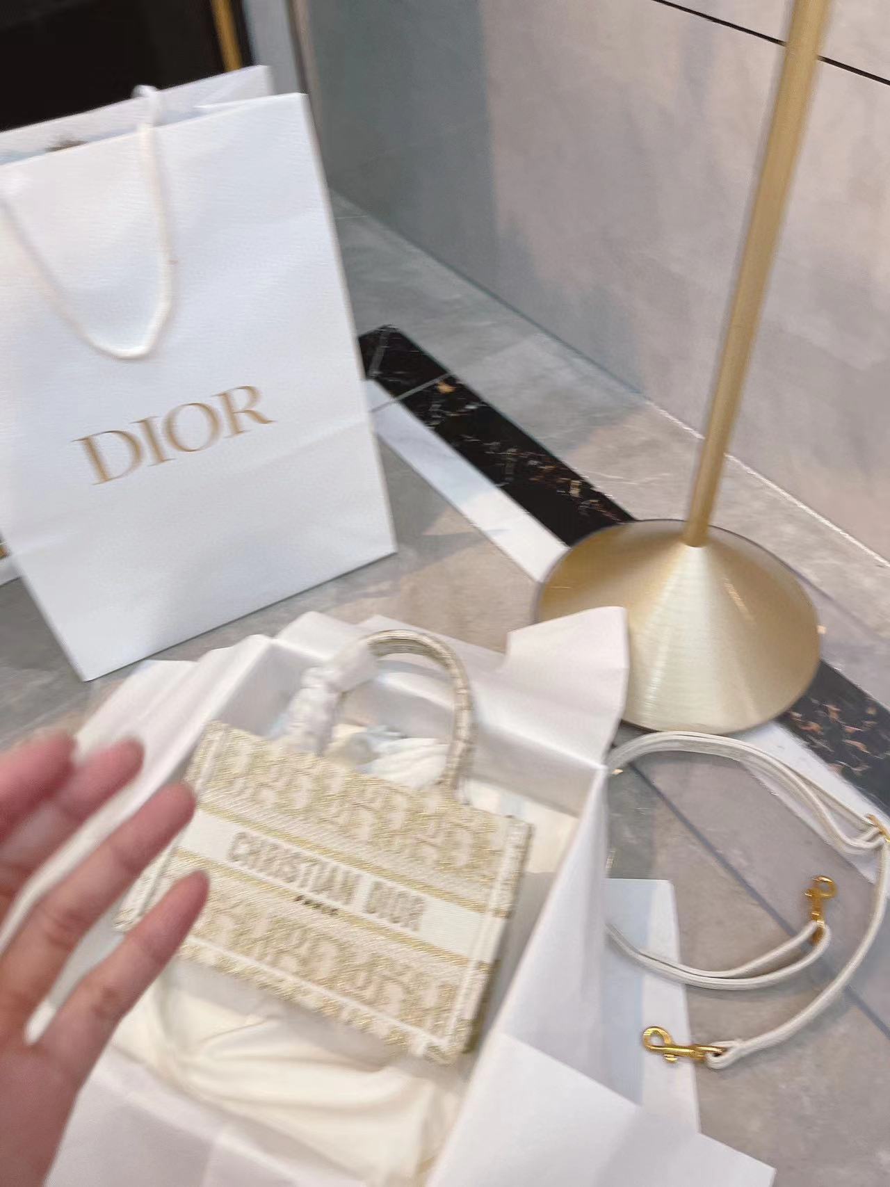 DI0R Book tote 刺繍入りハンドバッグ【 50％割引+送料無料】